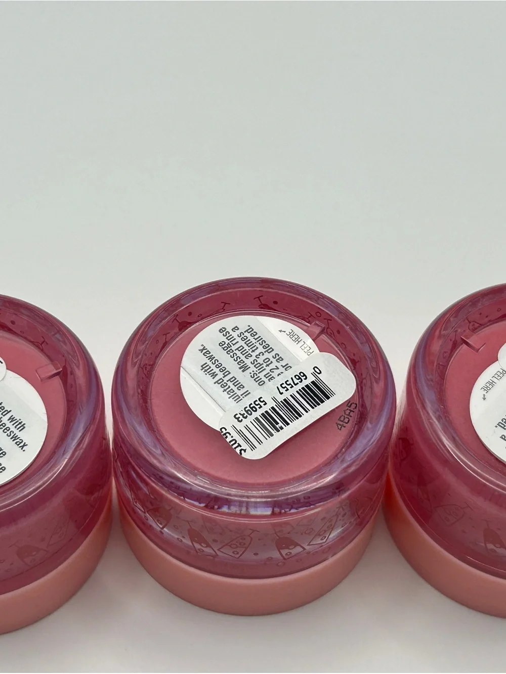Bath & Body Works Champagne Toast Lip Scrub - Coral Pink Jar